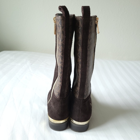 Michael Kors Girls Finley Makysa Logo Boots Size 3 - Picture 7 of 13